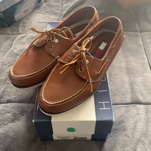 Men’s worn once Tommy Hilfiger boat shoes size 10 1/2